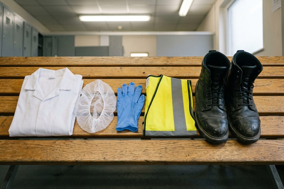Roupa e calçado de trabalho